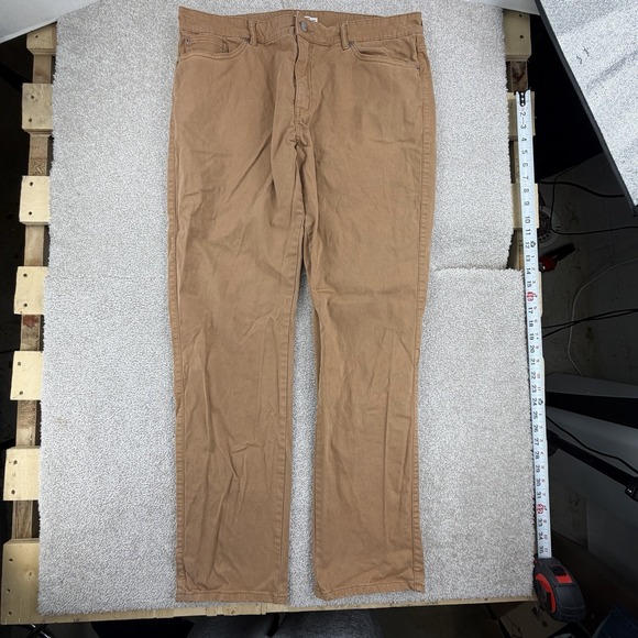Peter Millar Other - Peter Millar Pants Mens 38 Khaki Tan 5 Pocket Chino Flat Front Golf Casual Twill